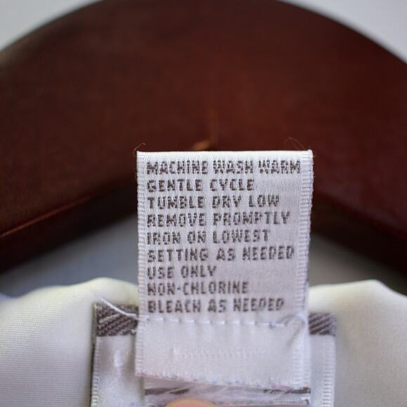 Vintage Sheer Floral Sleeve Button-up Size 16 - Picture 6 of 9